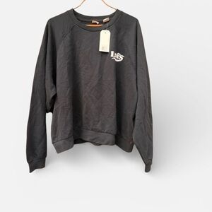 RELAXED Levis logo black CREWNECK SWEATSHIRT